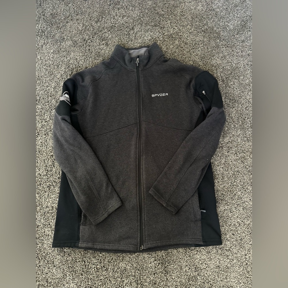 Spyder Black Performance Jacket Full-Zip Fleece - image 1